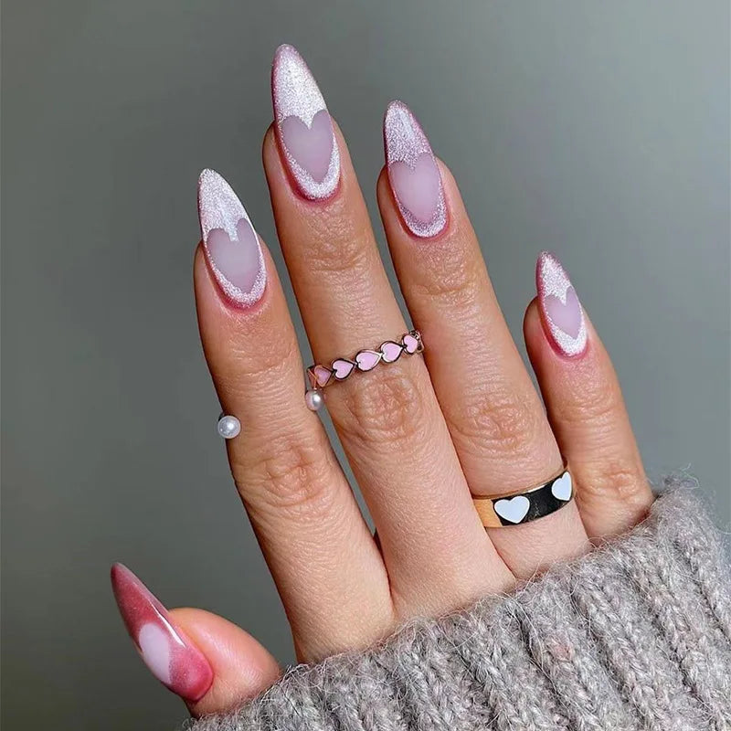 High Quality Luxury Designed Reusable Printed False Nails Short Custom Acrylic Press on Nails Artificial Nails for Woman