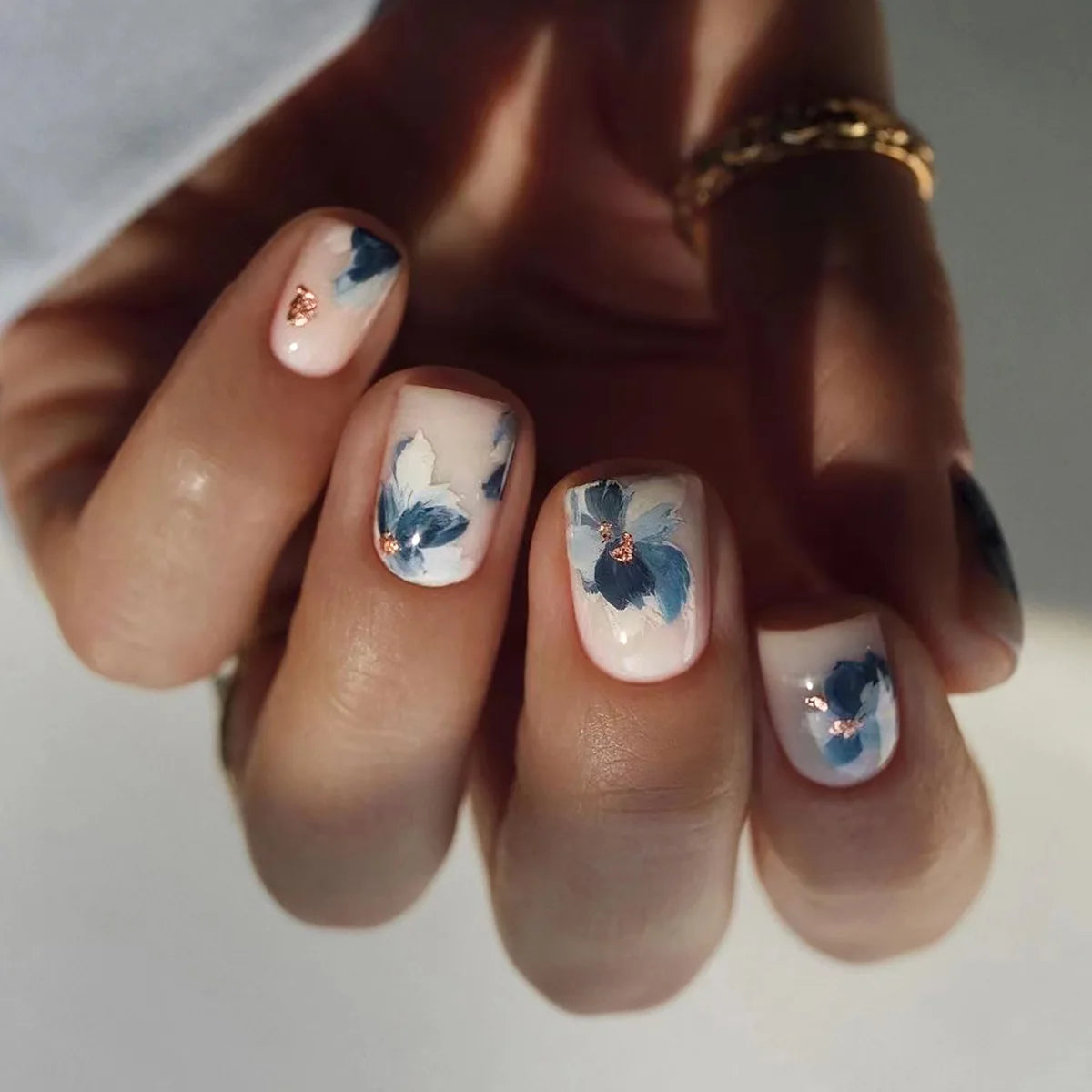 High Quality Luxury Designed Reusable Printed False Nails Short Custom Acrylic Press on Nails Artificial Nails for Woman
