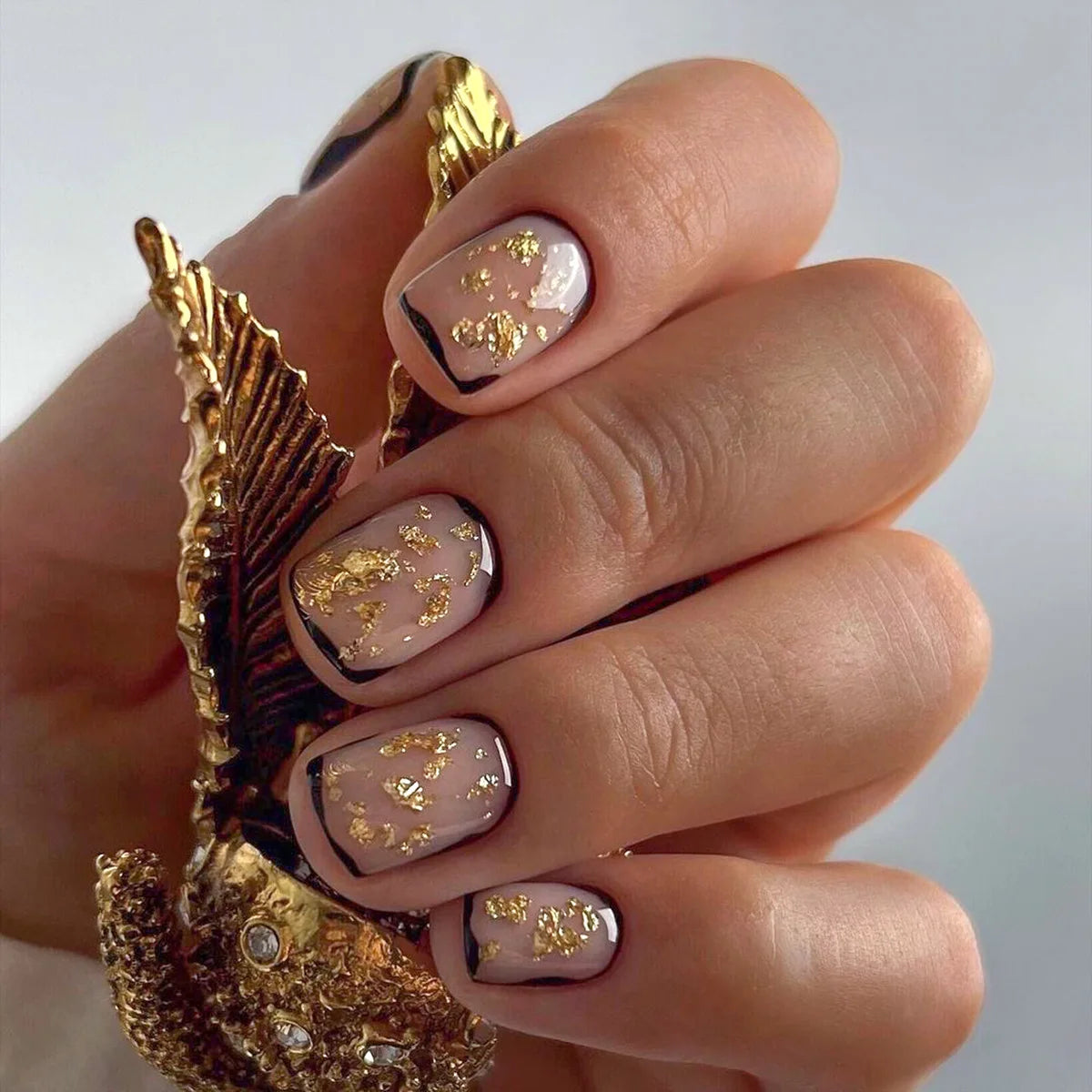 High Quality Luxury Designed Reusable Printed False Nails Short Custom Acrylic Press on Nails Artificial Nails for Woman