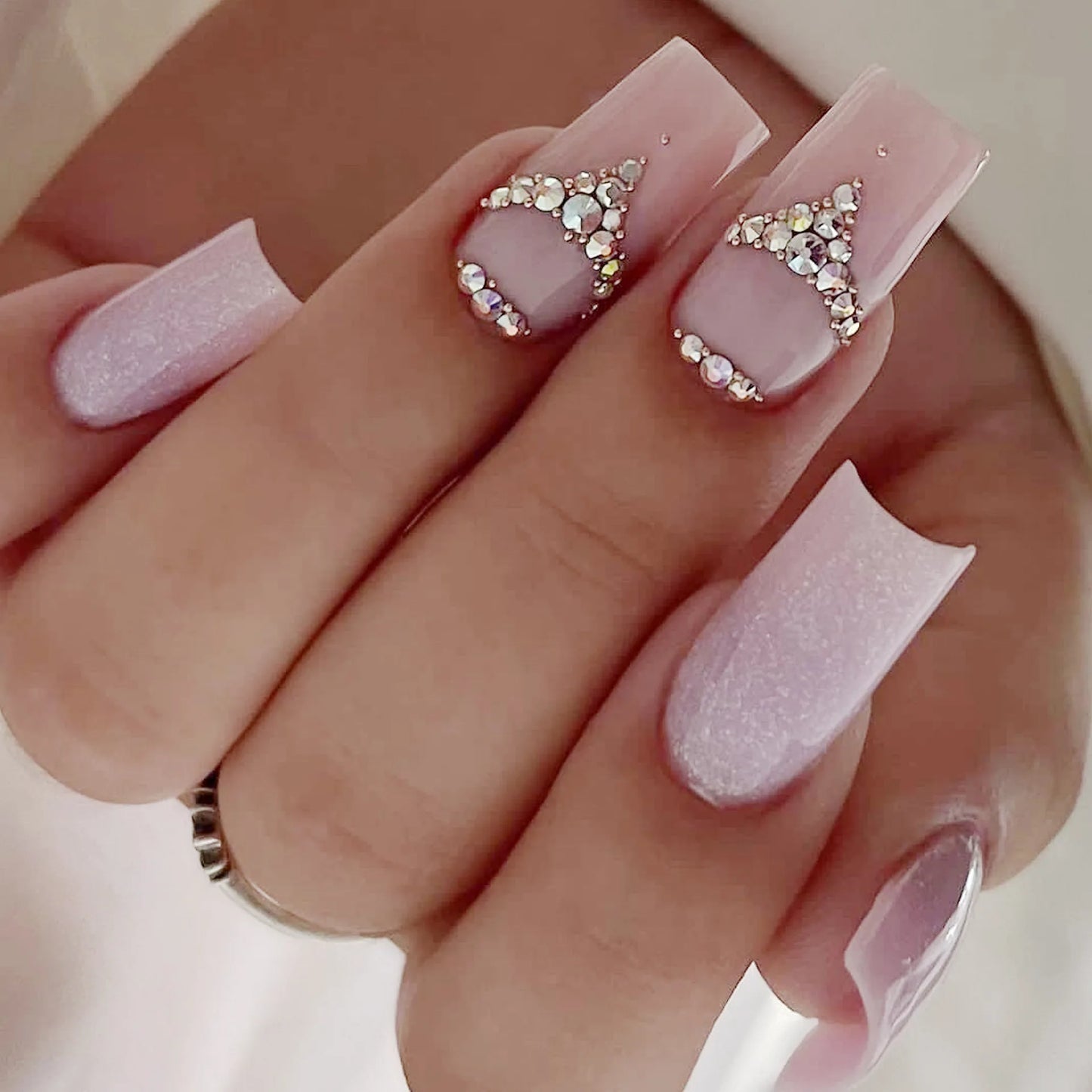 High Quality Luxury Designed Reusable Printed False Nails Short Custom Acrylic Press on Nails Artificial Nails for Woman