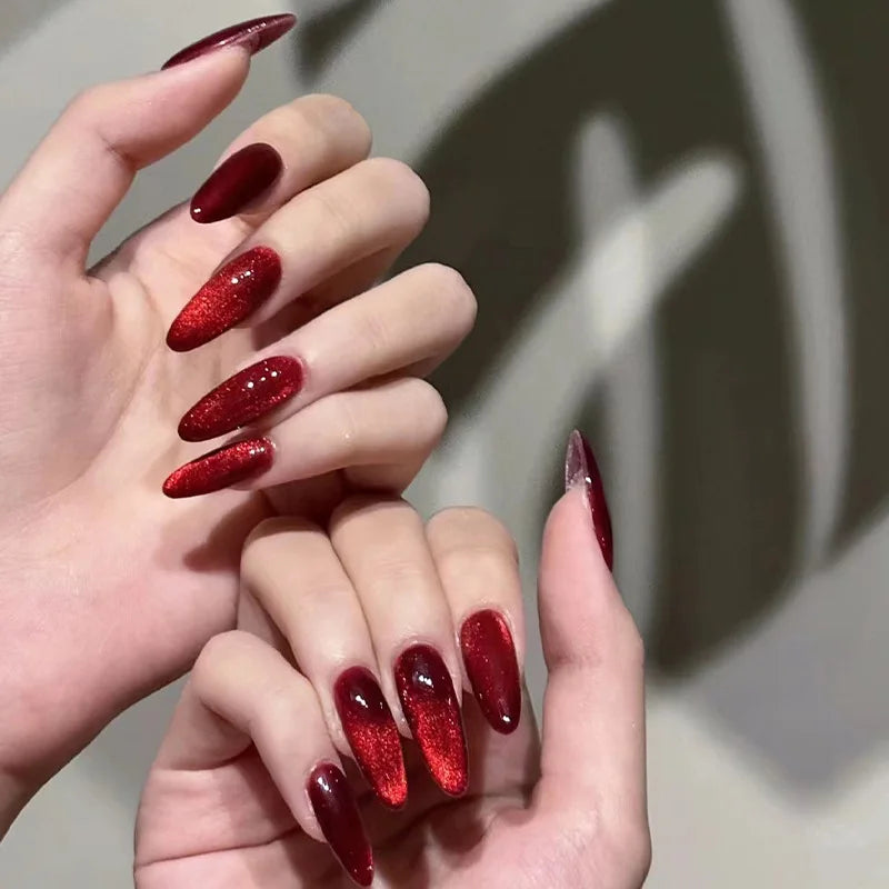 High Quality Luxury Designed Reusable Printed False Nails Short Custom Acrylic Press on Nails Artificial Nails for Woman