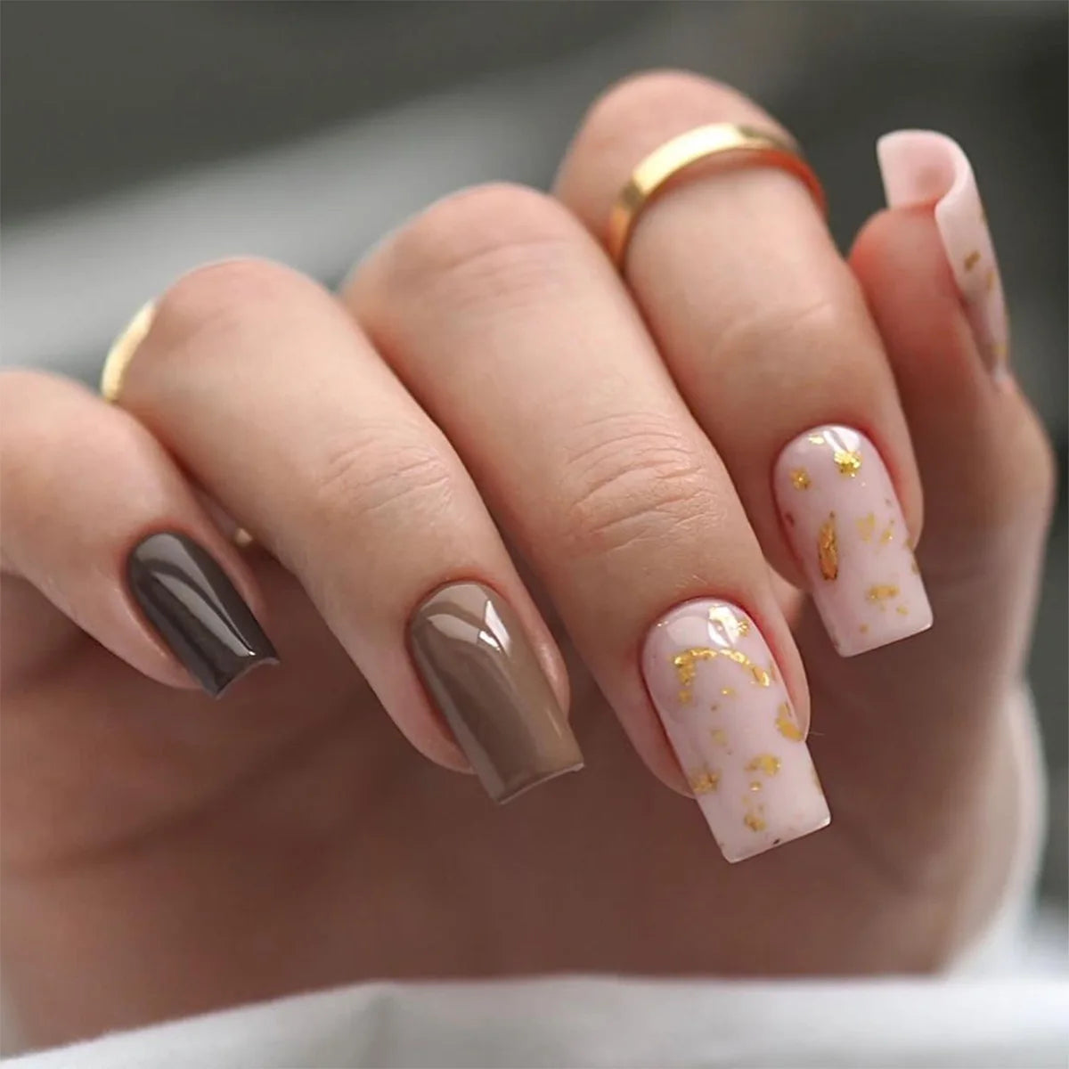 High Quality Luxury Designed Reusable Printed False Nails Short Custom Acrylic Press on Nails Artificial Nails for Woman