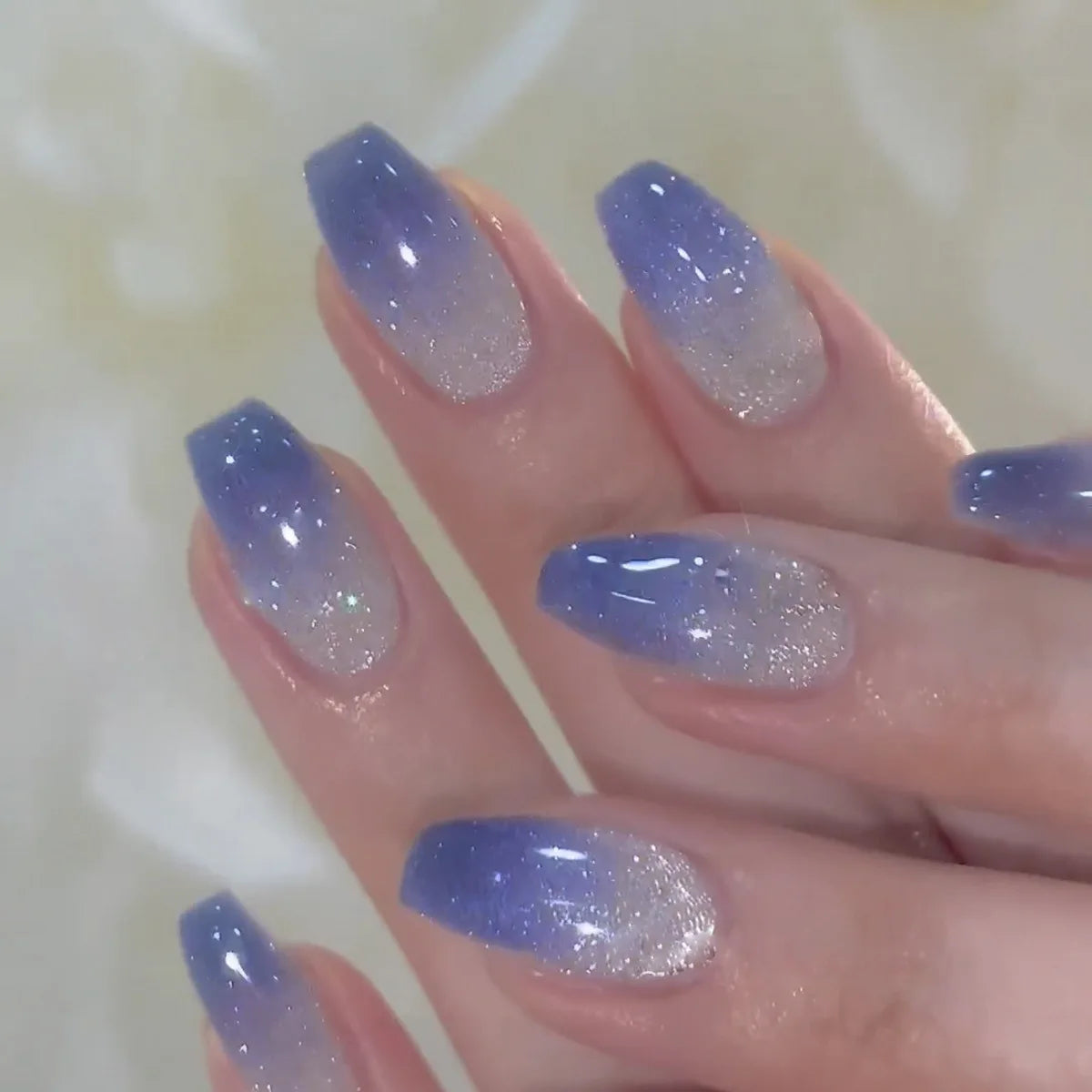 High Quality Luxury Designed Reusable Printed False Nails Short Custom Acrylic Press on Nails Artificial Nails for Woman