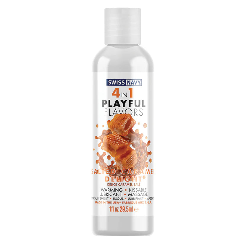 Swiss Navy 4 in 1 Playful Flavors-Salted Caramel 1oz