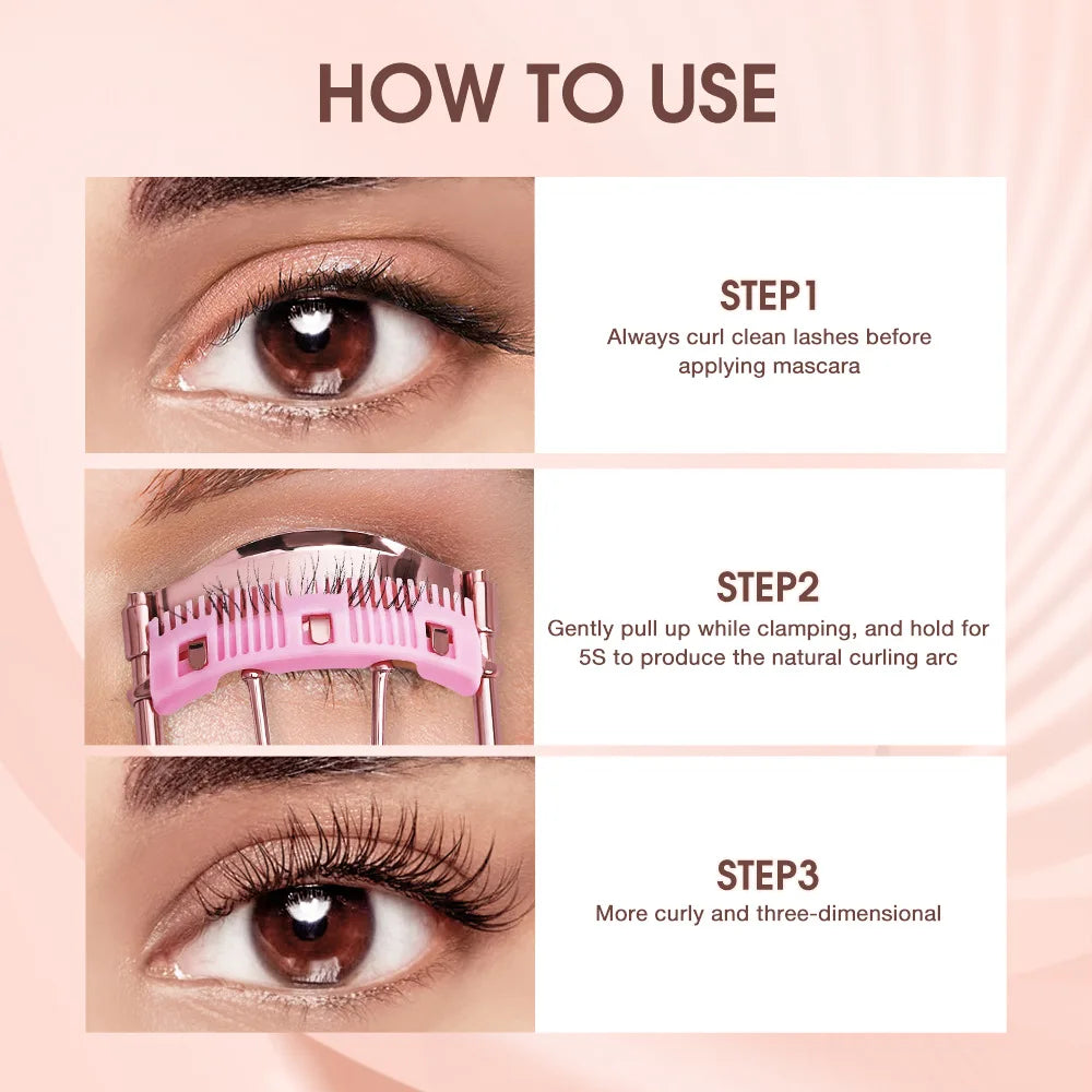 O.TWO.O Eyelash Curler Mini Portable Eyelash Curler Makeup Tool Portable Shaping and Lasting Curling Eyelash Clip Lash Curler