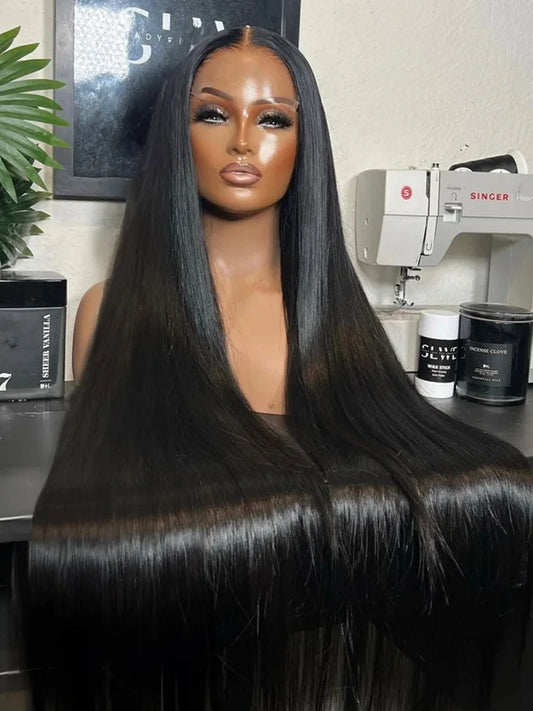 Mossily Straight Lace Front Wigs Hd Lace Wig 13x6 Human Hair Wigs For Women Pre Plucked Brazilian 40 nch 13x4 Lace Frontal Wig