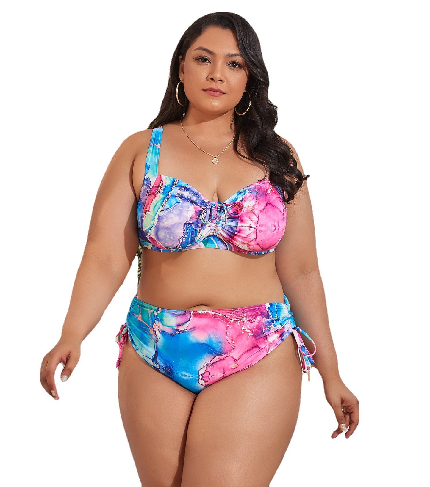 Plus Size Sexy Split Swimwear Swimsuit Female