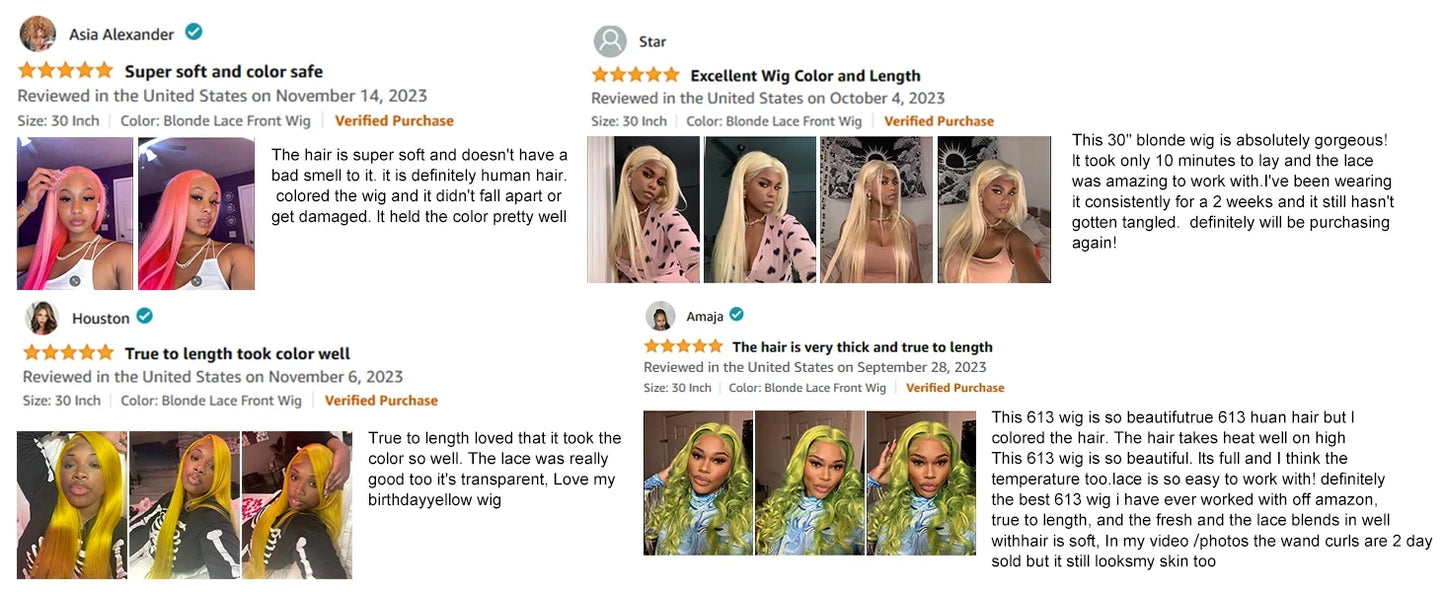 HD Transparent 613 Blonde Straight 13x5 13x6 Lace Front Human Hair Wigs For Women Colored Lace Frontal Wig PrePlucked Brazilian