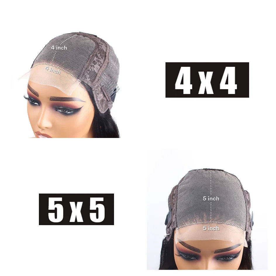 Lafino Glueless Wigs 13x4 Lace Frontal Curly Human Hair Wig Deep Wave Lace Front Wig 13x6 Water Wave Lace Front Wig Wear And Go