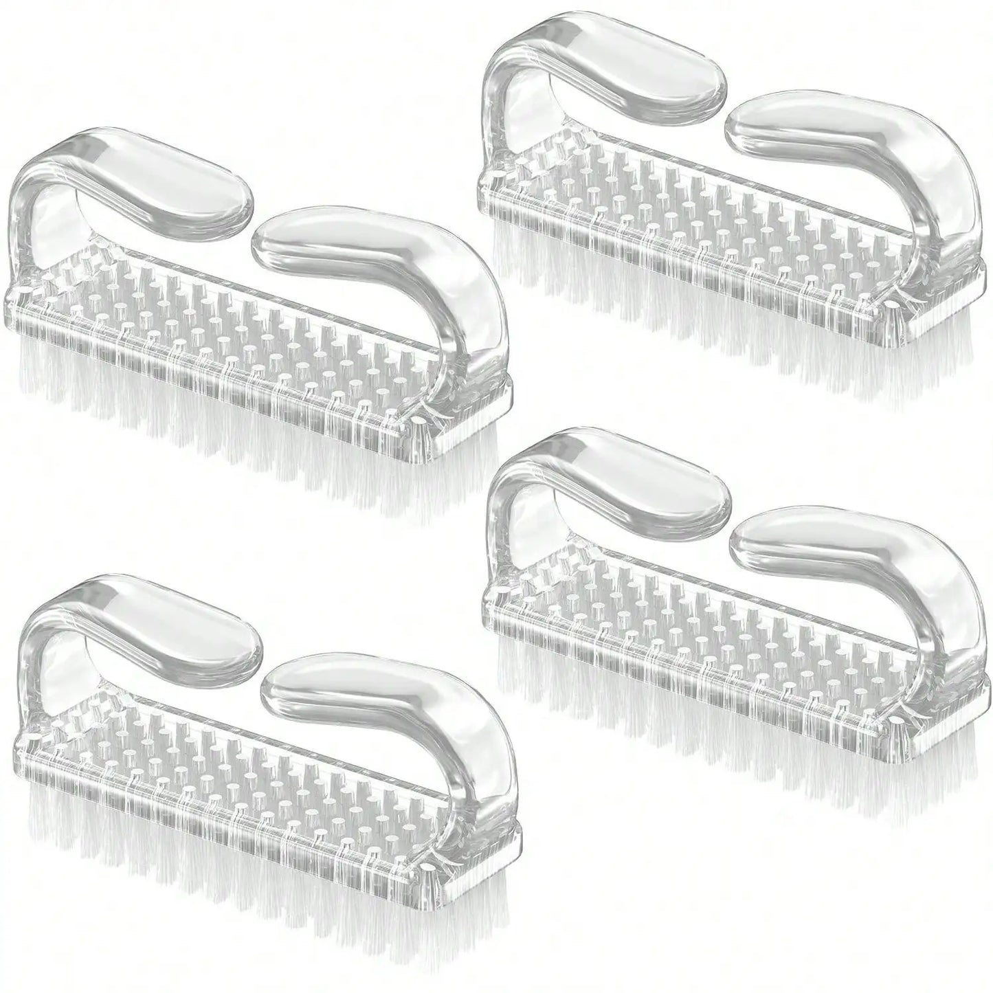 4pcs/Set Nail Art Tools Kit With Large Nail Polish Brush, Dust Brush, Cleaning Brush And Cuticle Pusher