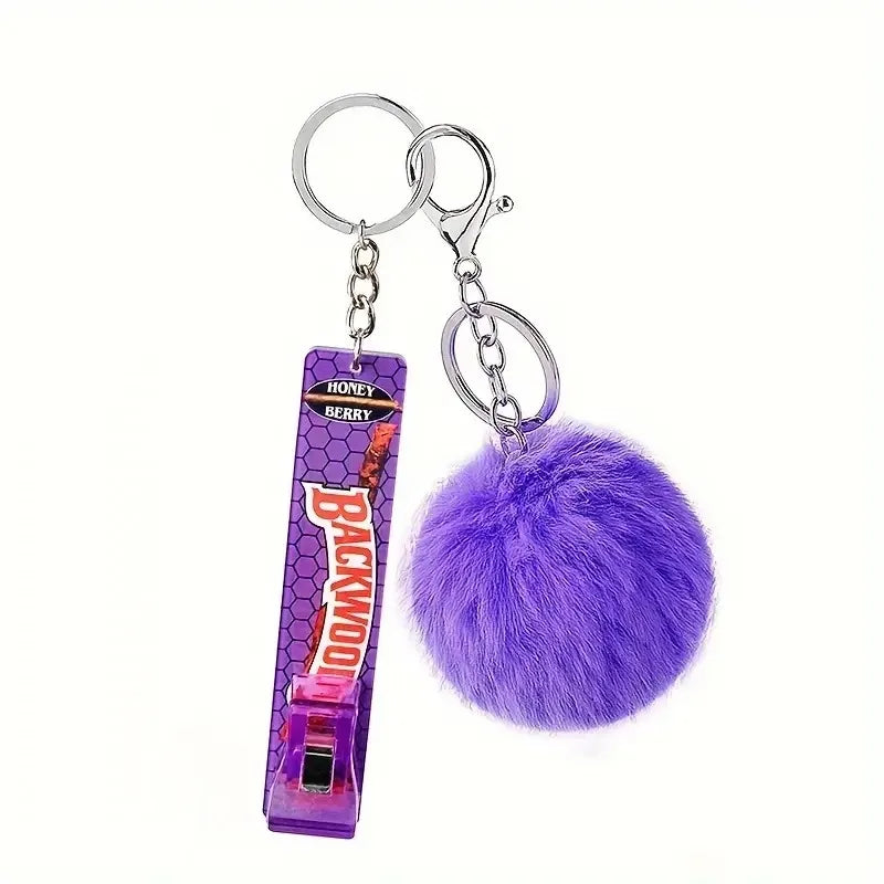 Cute Ball Card Grabber Keychain Card Puller For Long Nail ATM Card Clip Contactless Card Extractor For Women