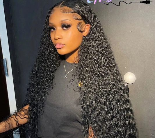 13x4 13x6 Water Wave Curly Human Hair Wig 30 Inch Lace Front Wig Human Hair Deep Wave Frontal Wig Hd Lace Wigs On Clearance Sale