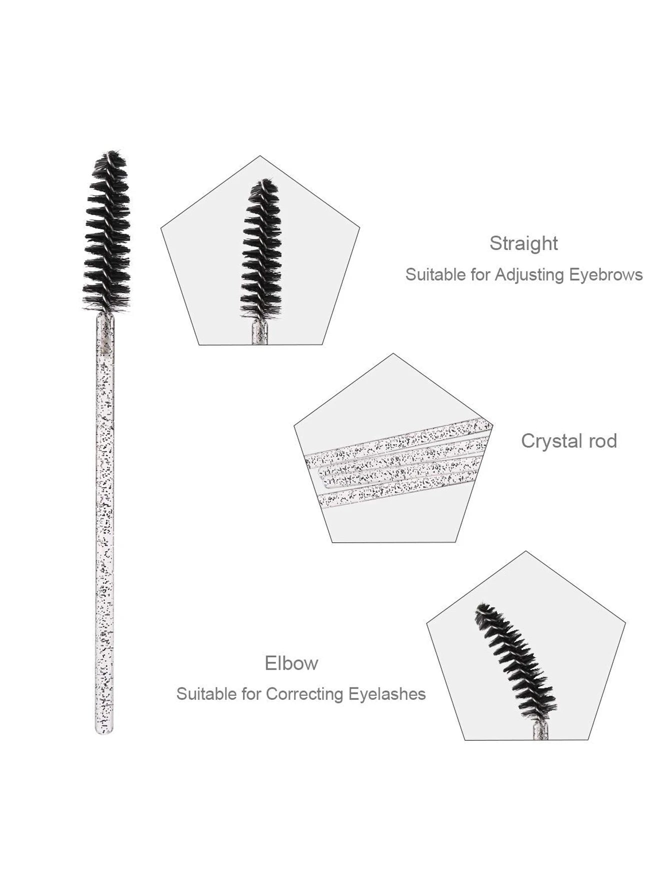 12pc Eyelash Curler With Built-In Comb For Long-Lasting Curled Lashes, Travel & Student Makeup Essential With 10 Silicone Pads